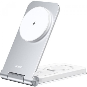 Бездротовий зарядний пристрій Maxco 3in1 15W Folding Wireless Charger (MW08) в Києві