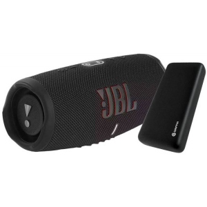 Портативна акустика JBL Charge 5 Black (JBLCHARGE5BLK) + акум. батарея 20000mAh Griffin (GP-149-BLK) (JBLCHARGE5BLKPB)