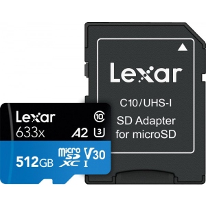 Карта пам'яті Lexar MICRO SDXC 512GB UHS-I W (LSDMI512BB633A)