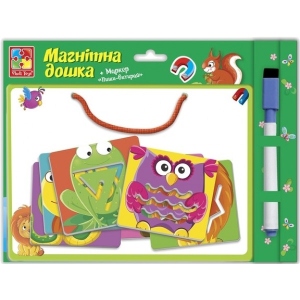 Доска Vladi Toys магнітна з трафаретами "Друзі" (укр) (VT3601-16)