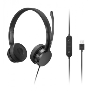 Гарнітура дротова Lenovo USB-A Wired Stereo On-Ear (4XD1K18260)