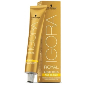 Фарба для волосся Schwarzkopf Prof. 7-450 Середньо-русий бежевий золотистий Igora Royal Absolutes NEW 60 мл  (4045787632446)