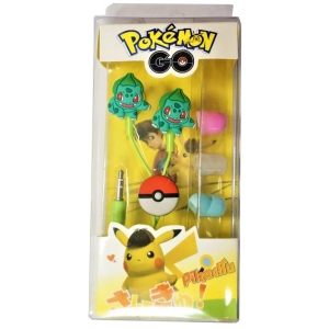 Навушники вкладиші дротові Optima Pokemon Go Bulbasaur Green  (OPT-HF-BLBZ)