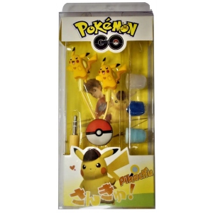 Навушники вкладиші дротові Optima Pokemon Go Pikachu Funny with Pokeball Yellow (OPT-HF-PKCH2)