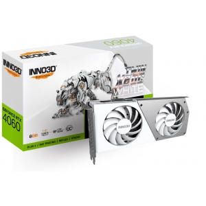 Відеокарта Inno3D GeForce RTX4060 TWIN X2 OC WHITE, 8GB GDDR6 (N40602-08D6X-173051W)