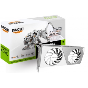 Відеокарта Inno3D GeForce RTX4070 X2 OC WHITE, 12GB GDDR6X (N40702-126XX-185252W)