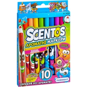 Набір маркерів Scentos Набор ароматных маркеров для рисования, 10 цветов (40720)