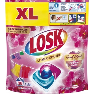 Капсули для прання Losk тріо-капсули Ефірні масла та аромат Малазійська квітка 36 шт Київ