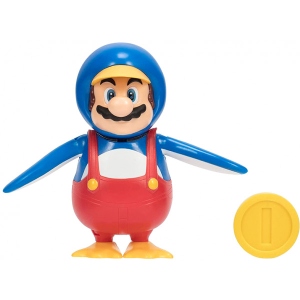 Набір ігрових фігурок Super Mario МАРІО-ПІНГВІН (10 cm, з аксес.) (40824i)