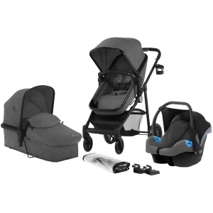 Коляска універсальна 3 в 1 Kinderkraft Juli Gray (KKWJULIGRY3000)