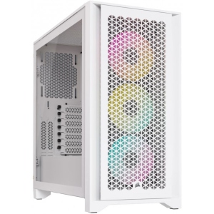 Корпус Corsair iCUE 4000D RGB AirFlow Tempered Glass White (CC-9011241-WW)
