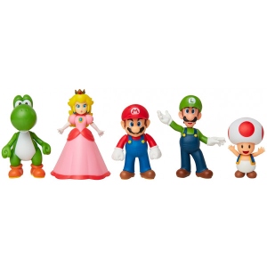Набір ігрових фігурок Super Mario МАРІО ТА ДРУЗІ (5 фігурок, 6 сm) (400904) в інтернет-магазині