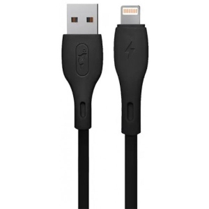 Кабель синхронізації даних SkyDolphin S22L Soft Silicone USB-Lightning 1m Black (USB-000601)