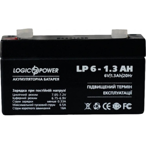Акумулятор для ДБЖ LogicPower LPM 6В 1.3 Ач (4157)