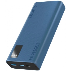 Батарея мобільна Promate Bolt-20pro 20000mAh Blue
