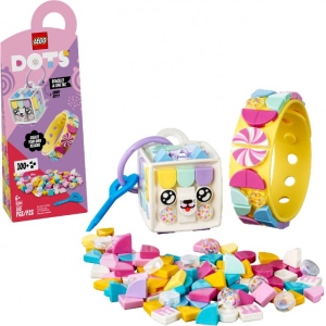 Конструктор LEGO DOTS «Солодка киця». Браслет та бірка для валізи (41944)