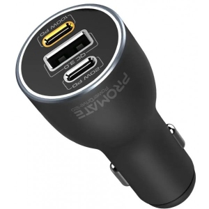 Автомобільний зарядний пристрій Promate Powerdrive-120.Black
