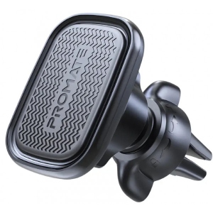 Тримач для мобільного пристрою Promate Ventmag-l Black