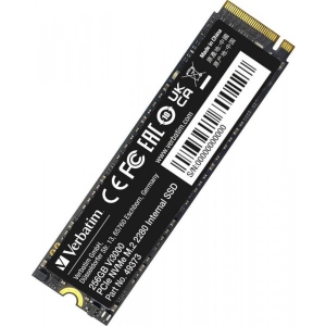 SSD-накопичувач внутрішній Verbatim SSD-Vi3000 Internal PCIe NVMe M.2 SSD 256GB (49373)