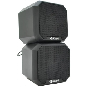 Комп'ютерна акустика звичайна 2.0 Kisonli KS-02/23409 Black