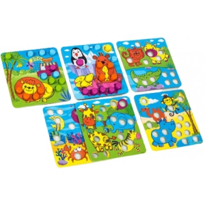 Дерев'яна мозаїка Vladi Toys Зоопарк (ZB2002-02)