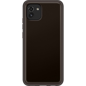 Чохол для смартфону Samsung Soft Clear Cover Samsung A03 Black (EF-QA035TBEGRU)