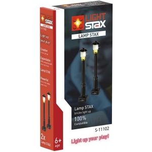 Електронний конструктор Light Stax Ліхтарики Вуличні з LED підсвічуванням Чорні (LS-S11102)
