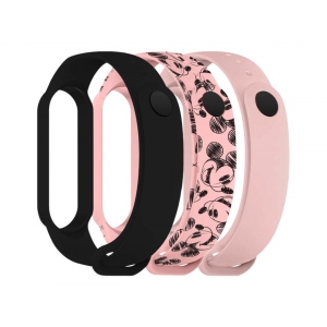 Ремінець для фітнес-браслету Armorstandart for Xiaomi Mi Band 7/6/5 Cartoon Mickey Pink (ARM77042)