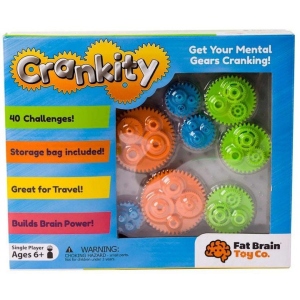 Головоломка з пластика Fat Brain Toys Crankity Різнокольорові шестерні (F140ML)