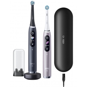 Зубна щітка електрична Oral-B Braun iO Series 9 Duo iOM9d.2J2.2AD типу 3758 + додаткова ручка Black