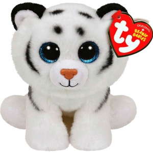 М'яка іграшка глазастик TY Beanie Babies Біле тигреня "Tundra" 15см (42106)