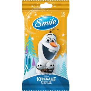 Серветки вологі для дітей Smile Frozen, 15 шт. (42109450) ціни