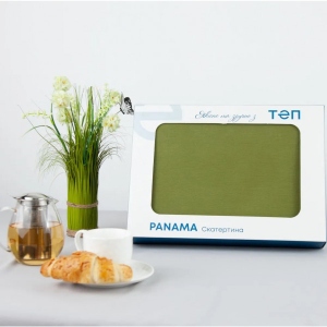 Скатертина прямокутна ТЕП Panama 180х220 см Khaki (С-04187_29818)