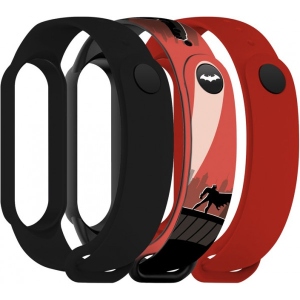 Ремінець для фітнес-браслету Armorstandart for Xiaomi Mi Band 7/6/5 Bat siluet (ARM77057)