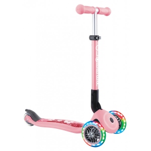 Триколісний самокат Globber JUNIOR FOLDABLE FANTASY LIGHTS Pink (433-210)