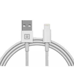 Кабель синхронізації даних REAL-EL USB-Lightning 2 m White (4743304104673)