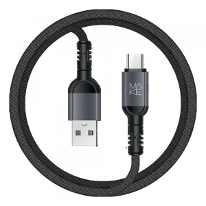 Кабель синхронізації даних MAKE USB to MicroUSB 2.4A Denim Grey (MCB-MD3GR)