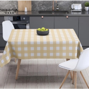Скатертина прямокутна ТЕП Panama 180х220 см Yellow check (С-04187_29806)