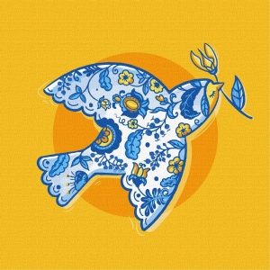 Картина за номерами Ideyka "Вільна пташка" 30х30см (KHO4465)