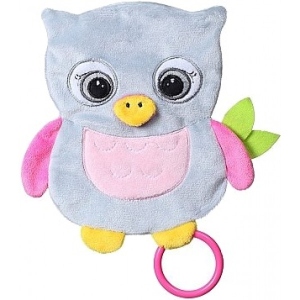 М'яка іграшка тварина BabyOno обнімашка з шелестом "Сова Селеста", 18 * 17,5 см (446)