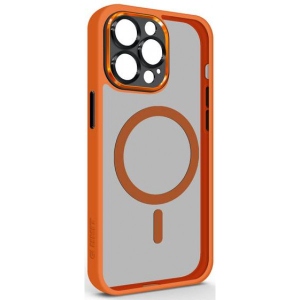 Чохол для смартфону Armorstandart Unit MagSafe SE for Apple iPhone 14 Pro Max Orange Black (ARM75376)