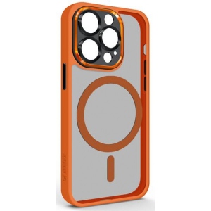 Чохол для смартфону Armorstandart Unit MagSafe SE for Apple iPhone 14 Pro Orange Black (ARM75375)