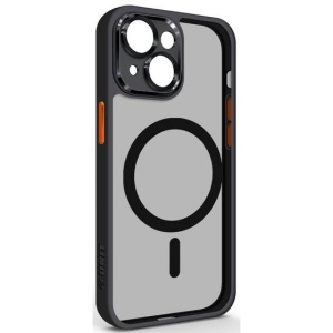 Чохол для смартфону Armorstandart Unit MagSafe SE for Apple iPhone 14 Black Orange (ARM75365)
