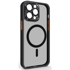 Чохол для смартфону Armorstandart Unit MagSafe SE for Apple iPhone 14 Pro Max Black Orange (ARM75367)