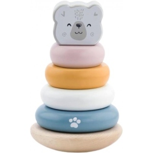 Пірамідка Viga Toys PolarB Белый медведь (44005)