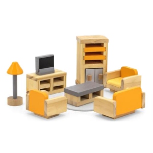 Меблі і будиночки для класичної ляльки Viga Toys PolarB Вітальня (44037)