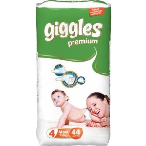Одноразові підгузки Giggles premium Размер 4 (7-18 кг), 44 шт.  (8680131201600)