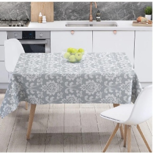 Скатертина прямокутна ТЕП Panama 180х220 см Grey lilia (С-04187_29810)