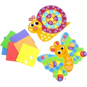 Стікерна мозаїка Vladi Toys м'яка "Равлик" (укр) (VT4511-01)