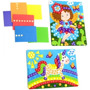 Стікерна мозаїка Vladi Toys м'яка "Фея" (укр) (VT4511-03)